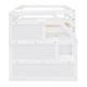preview thumbnail 57 of 76, Twin/Full Size Loft Bed with Retractable Writing Desk and 3 Drawers, Wooden Loft Bed Frame w/ Storage Stairs & Shelves for Kids