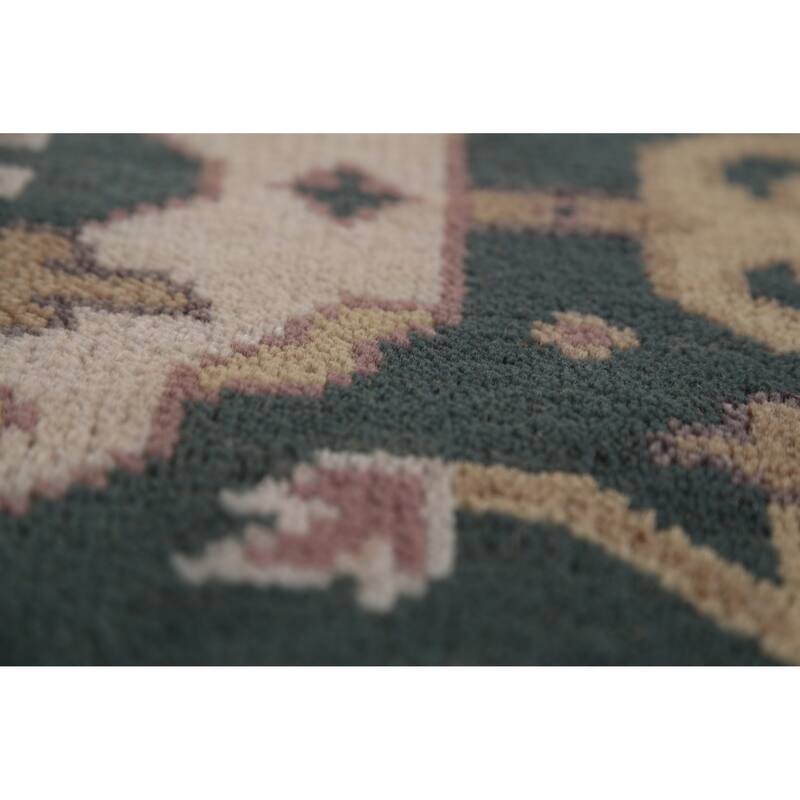 Oushak Indian Area Rug Handmade Wool Carpet - 4'2"x 6'1"