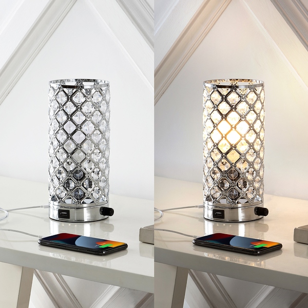 Acrylic column usb table lamp hot sale