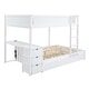 preview thumbnail 5 of 10, Full-Over-Full Bunk Bed with Twin size Trundle, Storage and Desk
