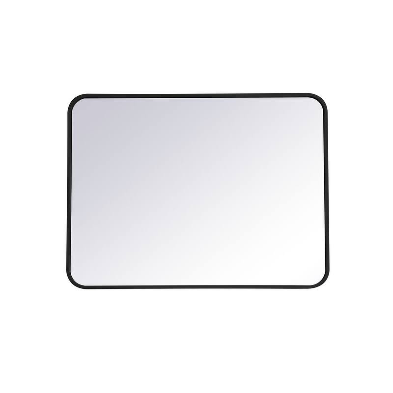 Ezra Soft Corner Metal Rectangular Mirror