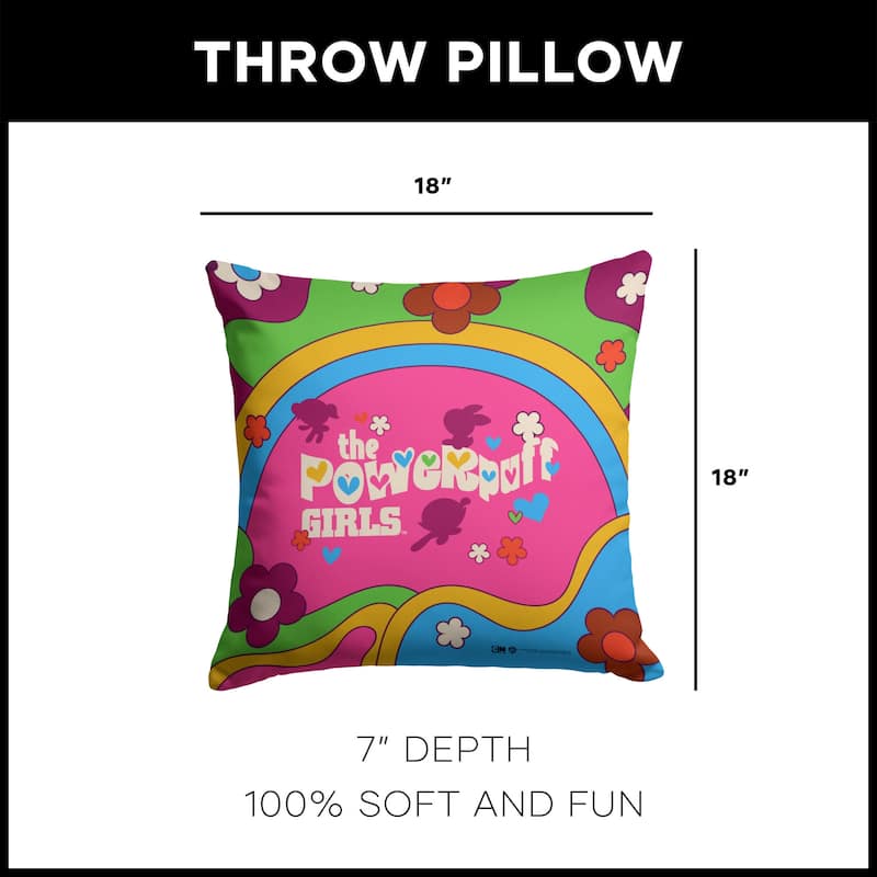 Warner Brothers Powerpuff Girls Throw Pillow