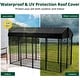preview thumbnail 10 of 8, GARPROVM Heavy Duty Large Outdoor Dog Kennel Pet Playpen, 8.2 x 4 x 5.4 Ft