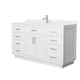 Option White, Nickel Trim, White Quartz Top