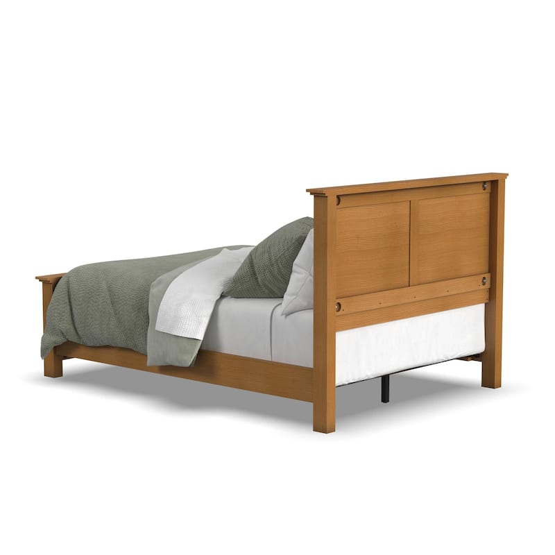 Homestyles Oak Park Brown Wood Queen Bed