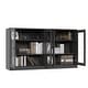 preview thumbnail 63 of 75, 100% Solid Wood Sideboard with Glass or Solid Wood Doors by Palace Imports - 64" x 35.75"