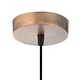 preview thumbnail 10 of 11, Geralyn River of Goods Oxidized Copper-Colored Round-Shaped Pendant Lamp - 12" x 12" x 6"/65"