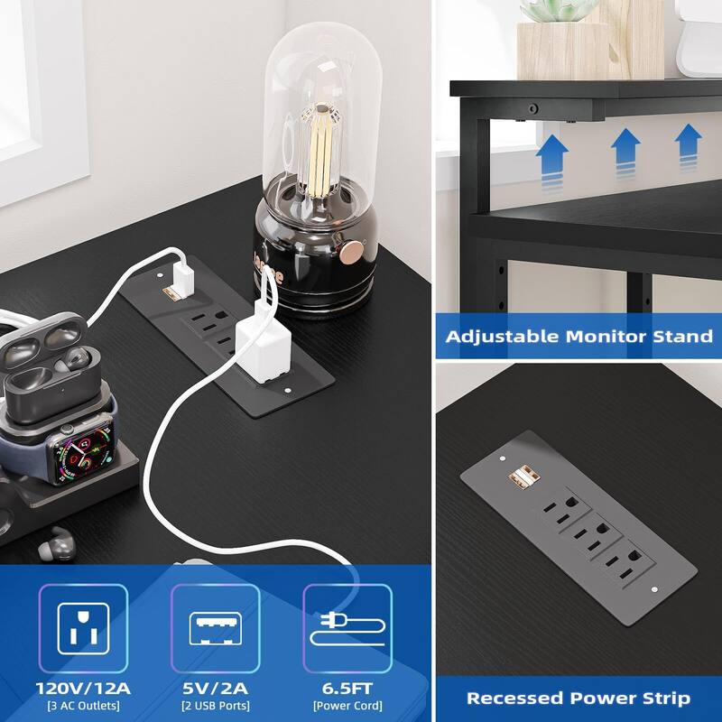 L Shaped Gaming Computer Desk