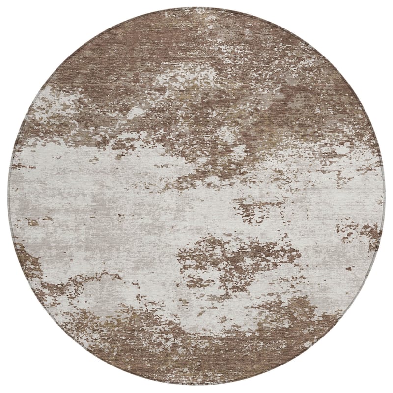 HomeRoots Abstract Transitional Rectangle Outdoor Rug