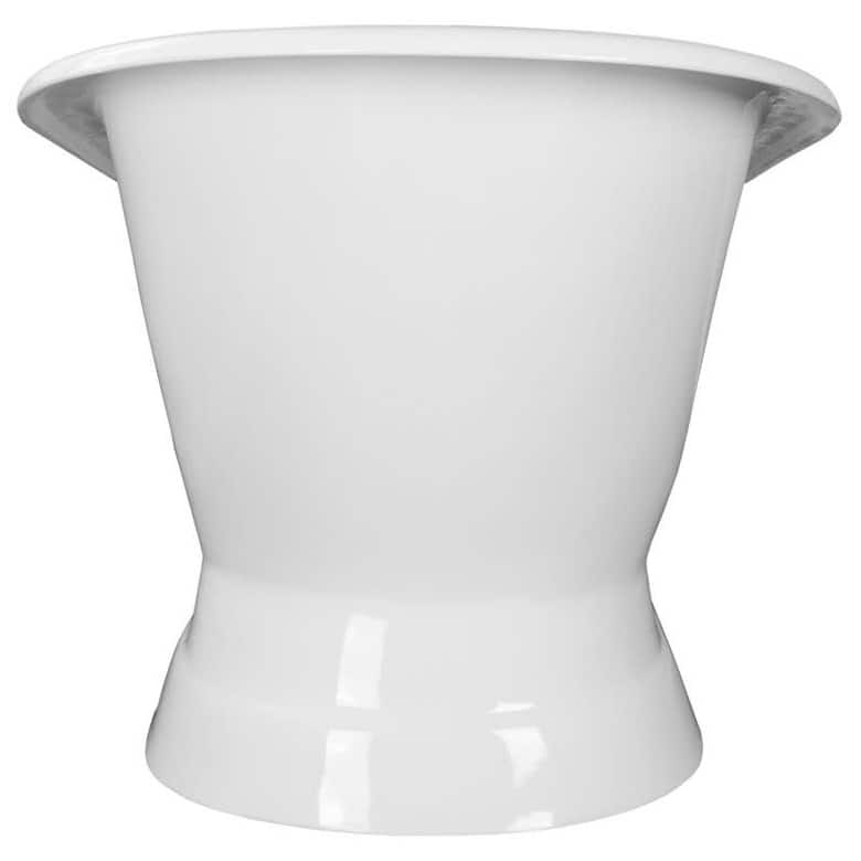 Kingston Brass Aqua Eden 67" Cast Iron Free Standing Tub with 7"