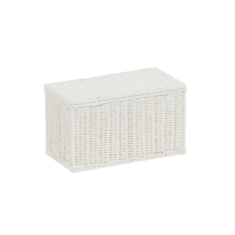 Household Essentials Wicker Basket with Lid