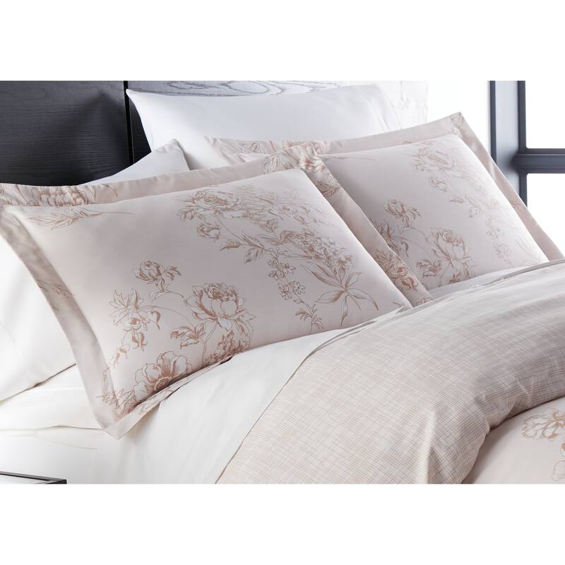 Harmony Down Alternative Comforter and Sham Set - Taupe - Full - Queen