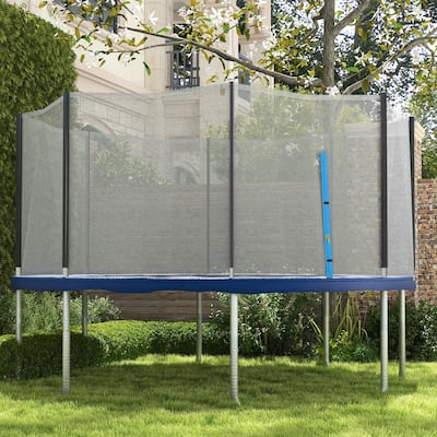 Soozier Trampoline Safety Net for 14ft Round Trampoline, Weather-Resistant Trampoline Net Replacement Enclosure
