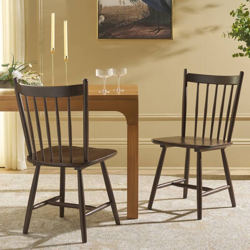 SAFAVIEH HOME Andreas Spindle Dining Chair (Set of 2) - 17"W x 20"D x 36"H