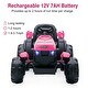 preview thumbnail 3 of 26, Kids Ride On Tractor with Trailer, 12V Battery Powered Electric Kids Car Vehicle Toys - 61.8x27.8x23.6in