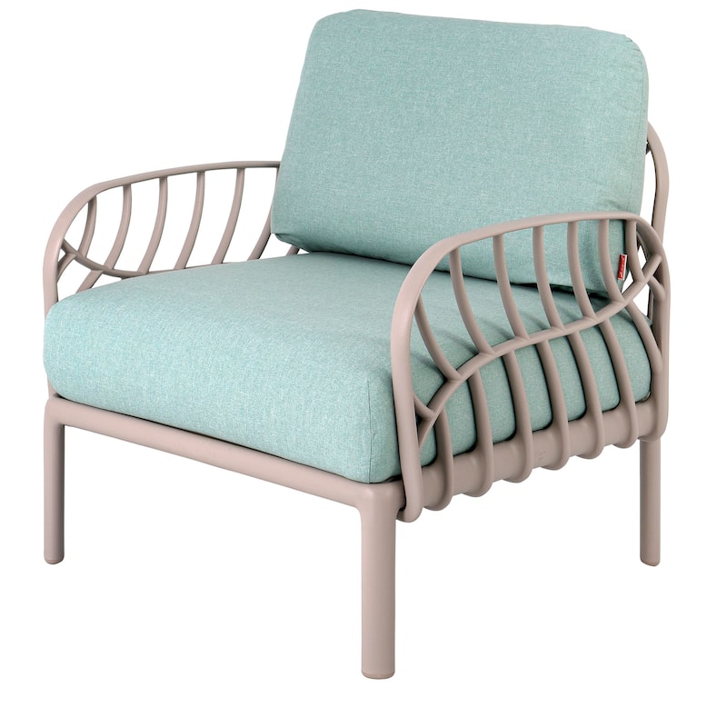 Laurel Resin All Weather Club Chair with Cushions - Grey