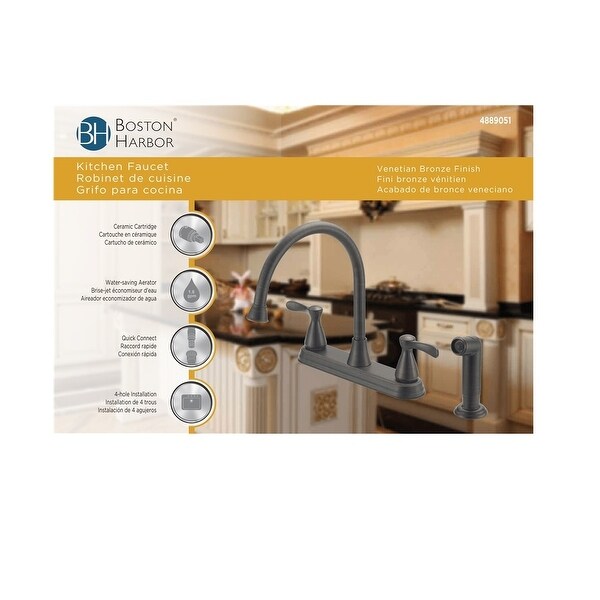 Shop Boston Harbor F8210001RW Traditional Kitchen Faucet ...