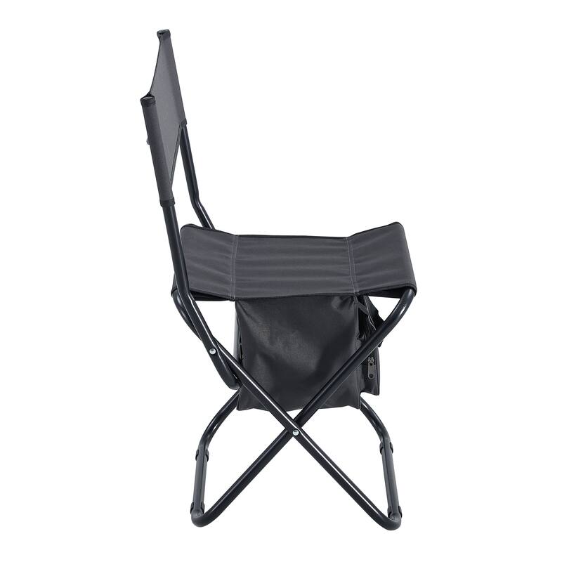 2 pieces Folding Outdoor Chair with Storage Bag Picnics and Fishing