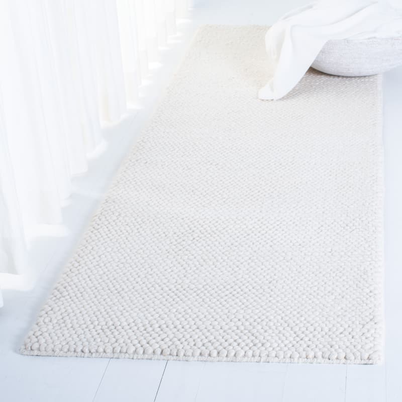 Lauren Ralph Lauren Handmade Carisbrooke Solid Wool Rug - 2'3" x 12' Runner - Cream - Runner