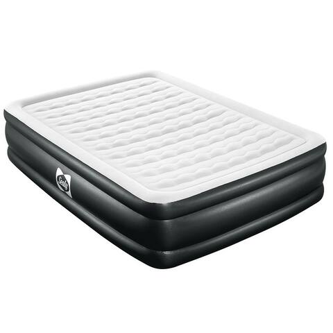 Sealy 94051E-BW 16 Inch Inflatable Mattress Twin Airbed w/ Built-In AC Air Pump