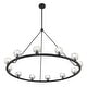 preview thumbnail 4 of 8, Aragon 12 Light Matte Black Chandelier