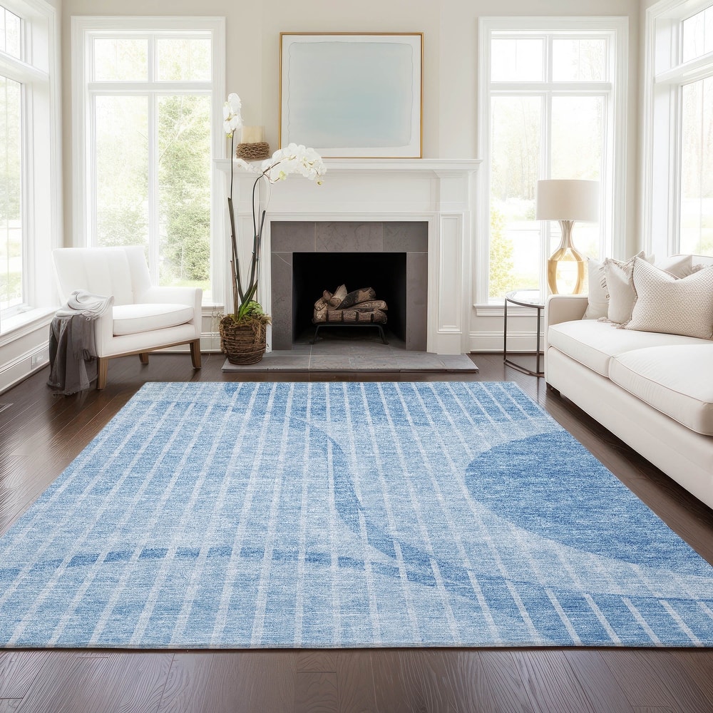 Machine Washable Indoor/ Outdoor Chantille Contemporary Rug