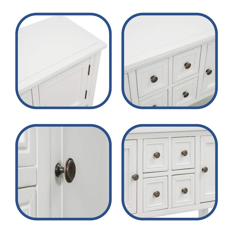 Buffet Sideboard Console Table with Bottom Shelf