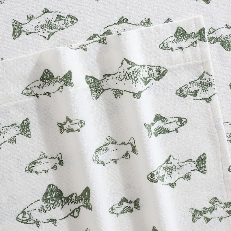 Eddie Bauer Printed Cotton Flannel Sheet Set