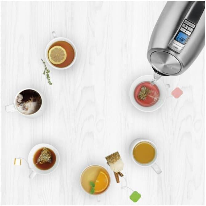 Cuisinart PerfecTemp 1.7-Liter 1500-Watt Stainless Steel Cordless Programmable Kettle with Six Presets, Stay-Cool Handle