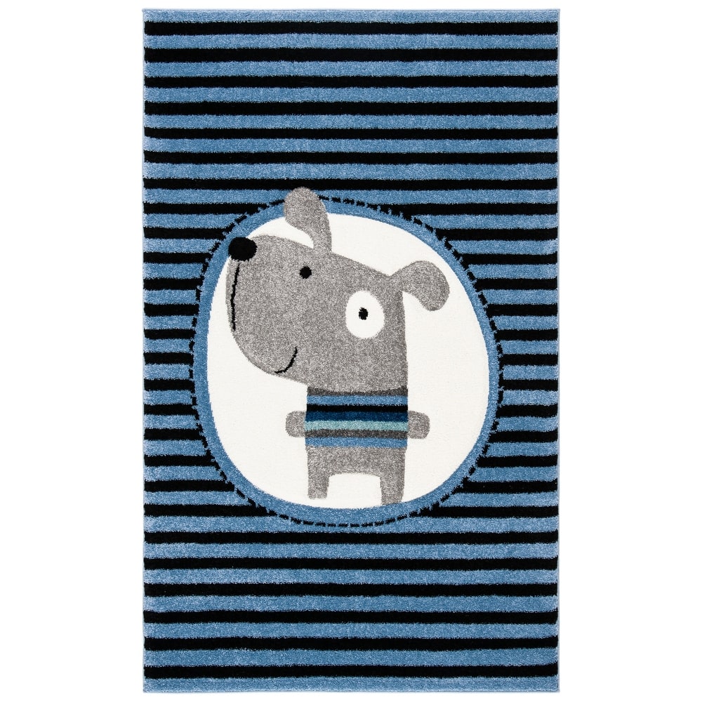 SAFAVIEH Carousel Kids Basimah Stripe Dog Rug