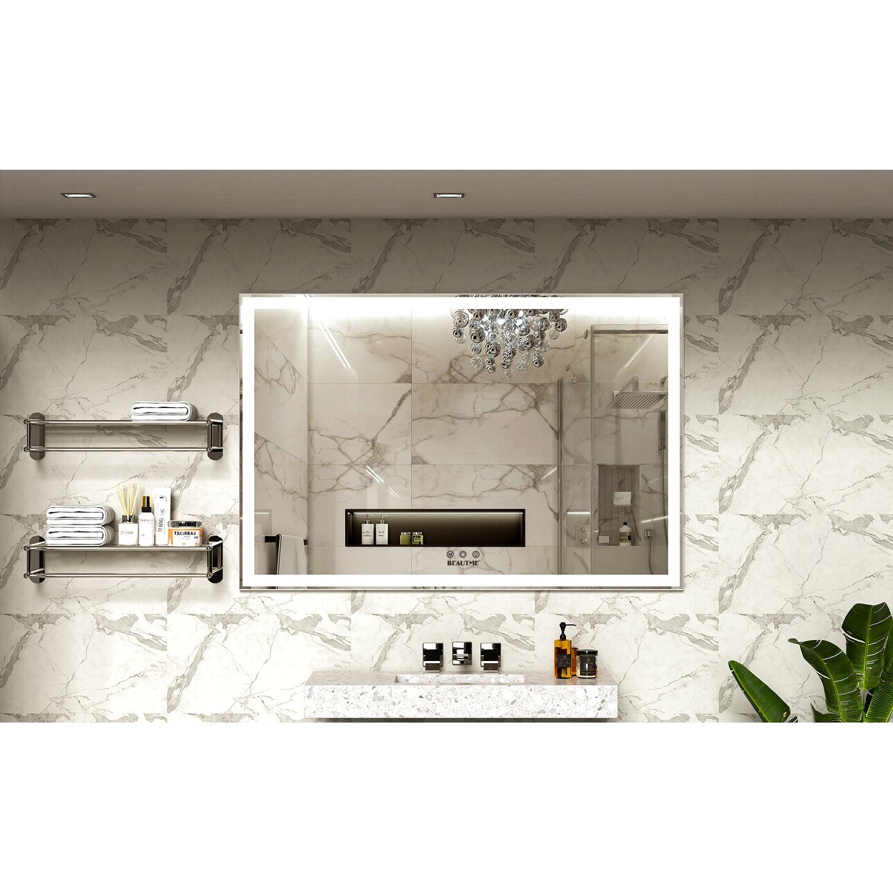 60 x 40 led mirror top
