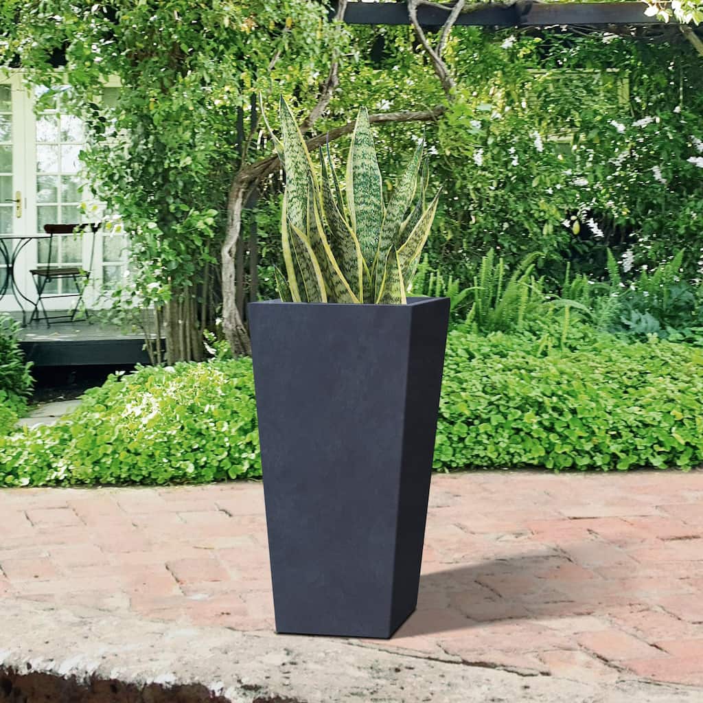 DurX-litecrete Lightweight Concrete Modern Tapered RECT CHR PLNTR-L
