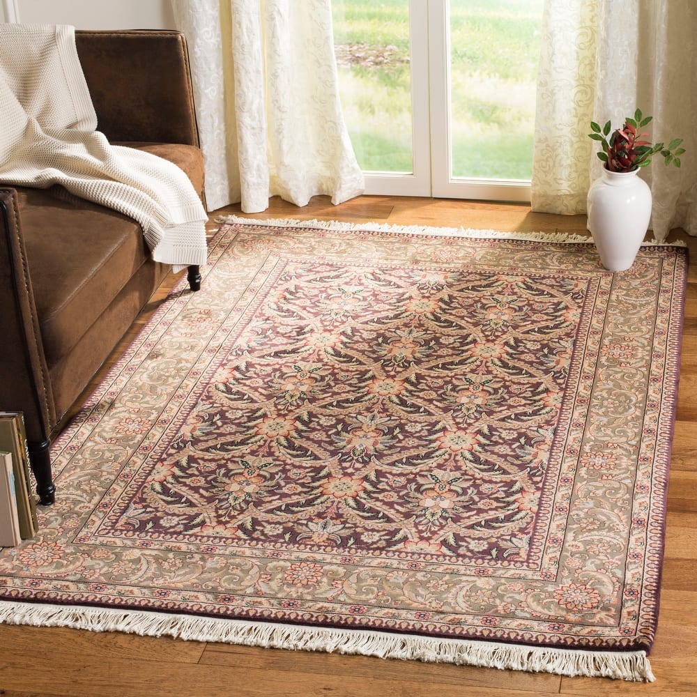 SAFAVIEH Royal Kerman Hand-Knotted Selena Traditional Wool Rug