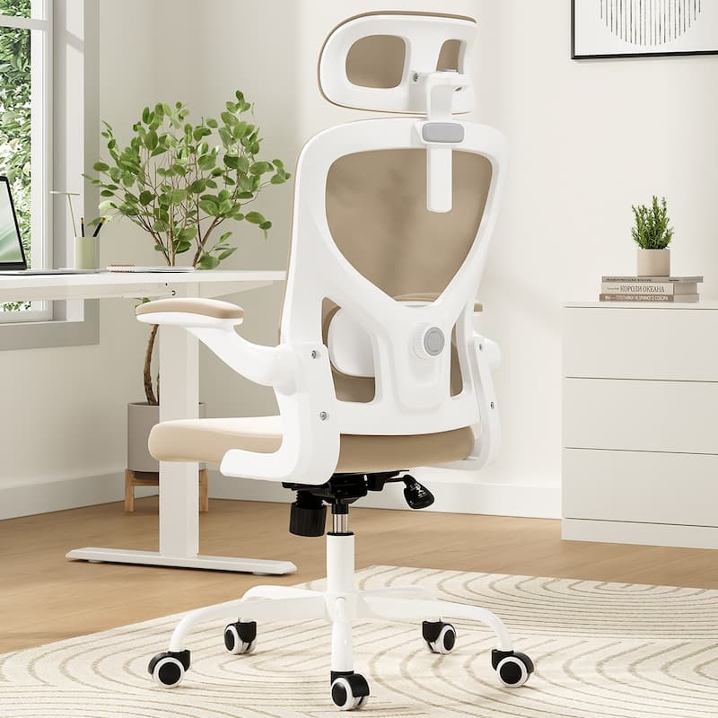 Ergonomic Office Chair With Headrest,High Back Computer Chair With Armrests And Adjustable Lumbar Support