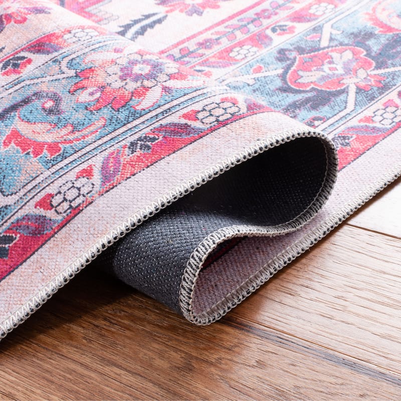 SAFAVIEH Serapi Machine Washable Thea Shabby Chic Distressed Rug