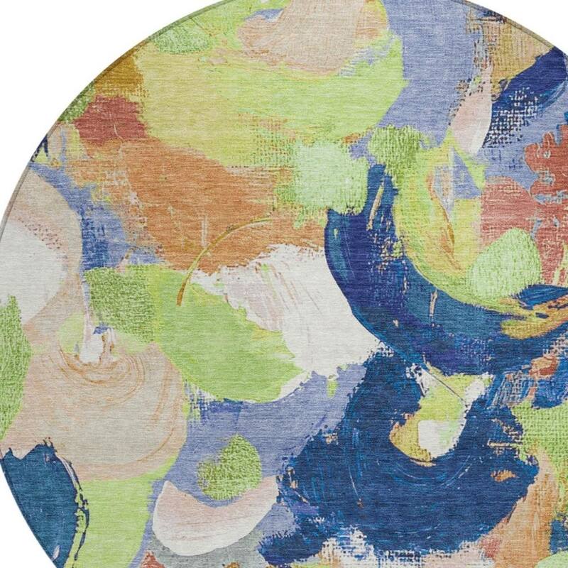 HomeRoots Abstract Transitional Rectangle Outdoor Rug