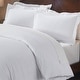 preview thumbnail 1 of 3, Superior Rome Brushed Flannel Cotton Solid Duvet Cover Set White - California King
