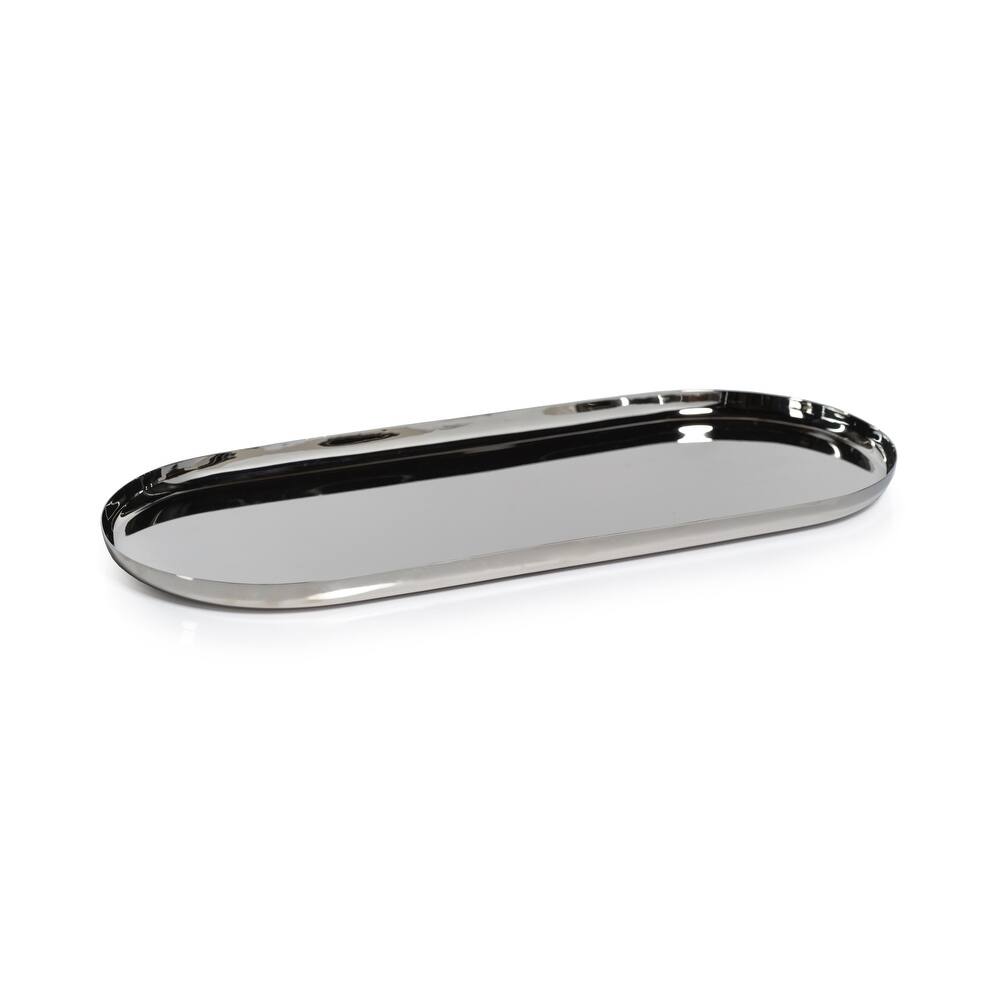 Perpignan Versatile Oblong Polished Steel Tray