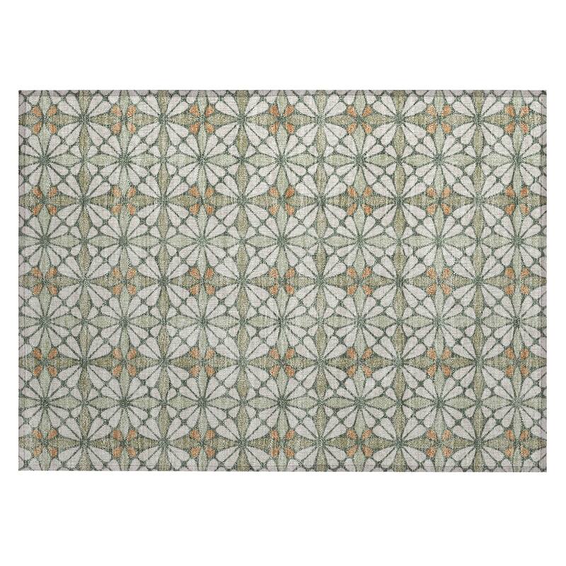 Machine Washable Indoor/ Outdoor Mosaic Pablo Chantille Rug