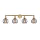 Option Brushed Brass / Light Smoke Deco Swirl