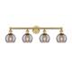 Option Brushed Brass / Light Smoke Deco Swirl