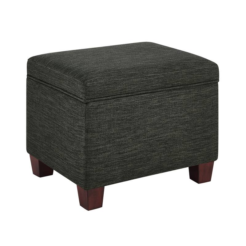 Stylish Upholstered Storage Ottoman with Hidden Compartment for Seating, Coffee Table Use and Storage Solutions
