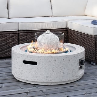 42'' Terrazzo Fire Pit Table 50,000 BTU Rectangle Propane Fire Pit