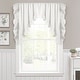 preview thumbnail 8 of 8, Lush Decor Linen Ruffle Kitchen Tier Window Curtain Panel Pair 38" x 34"