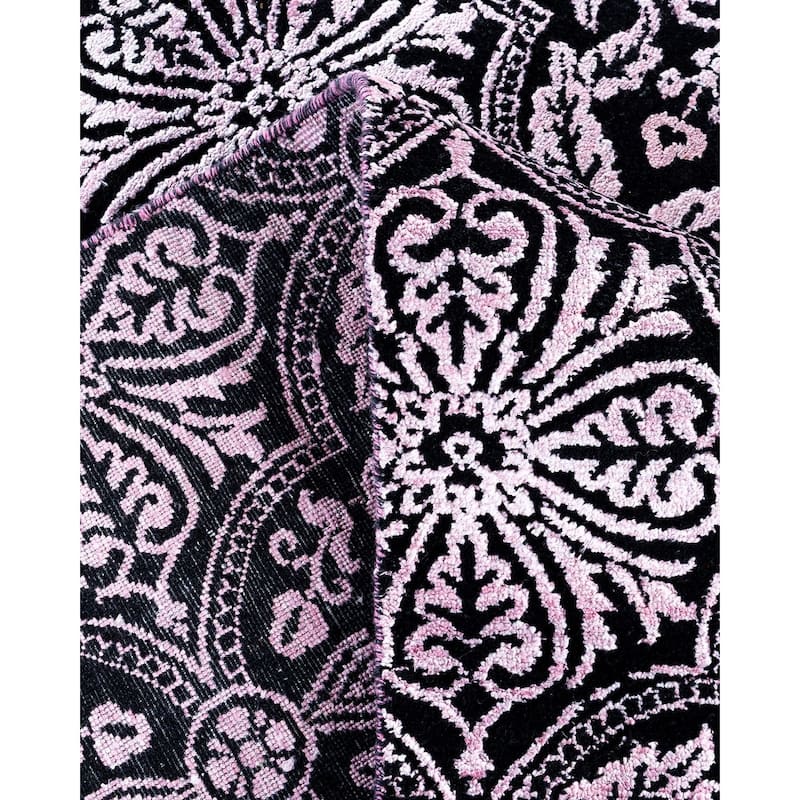 Ikat One-of-a-Kind Hand-Knotted Area Rug, Blue - 9' 3" x 12' 1"
