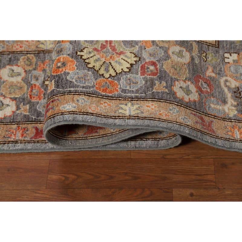 Vegetable Dye Oushak Oriental Area Rug Handmade Wool Carpet - 8'2" x 10'4"