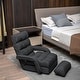 preview thumbnail 15 of 16, Adjustable 6-Position Floor Chair Folding Lazy Gaming Sofa