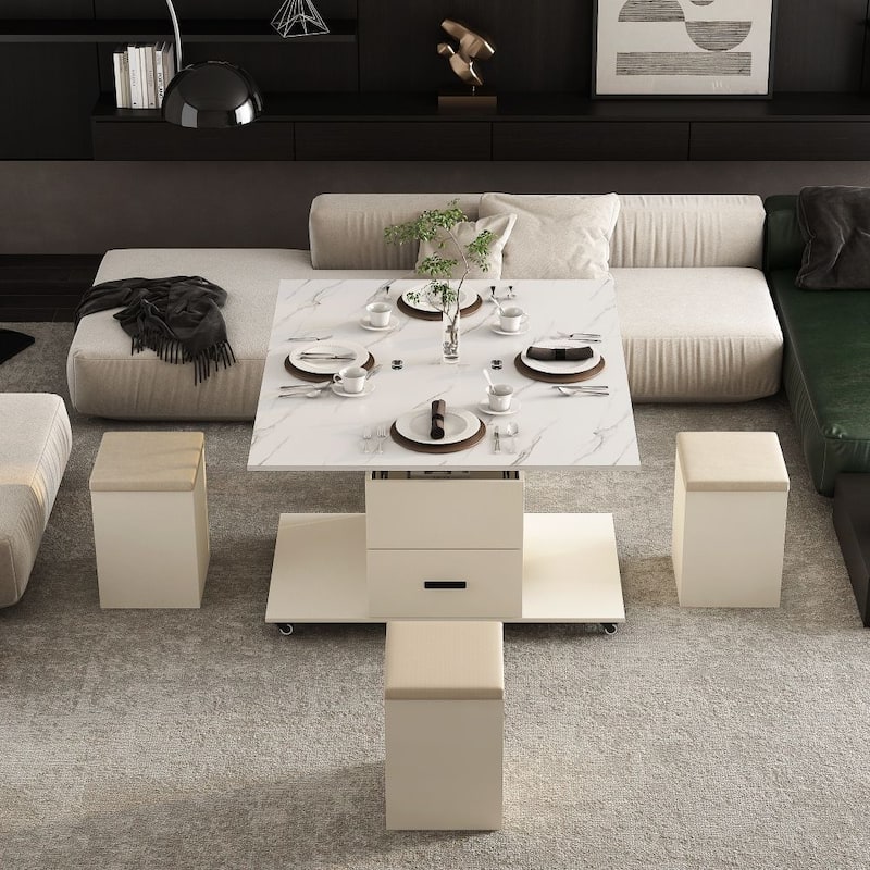 Modern Lift-Up MDF Coffee Table