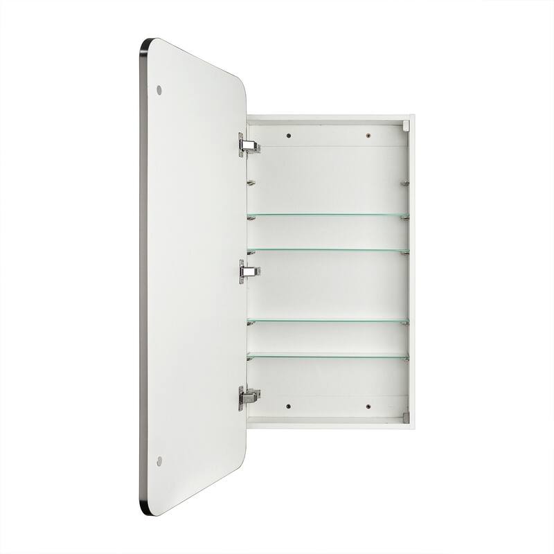 TEHOME Garnes Recessed or Surface Mount Framed Medicine Cabinet with Adjustable Shelves