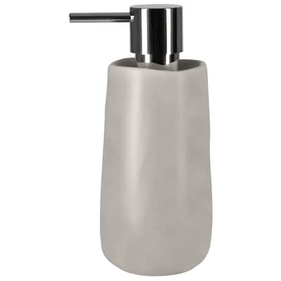 Spirella Sina Taupe Stoneware Soap Dispenser